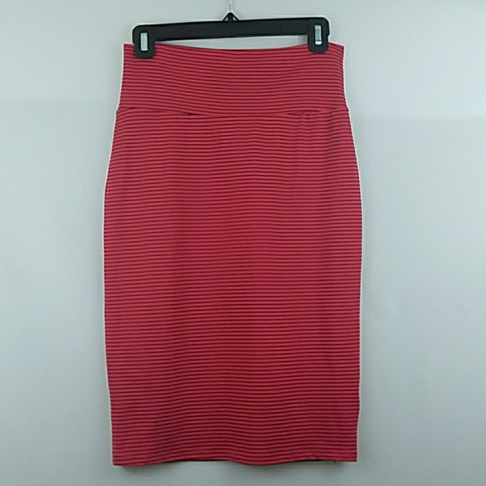 LulaRoe Striped Stretchy Pencil Skirt XS